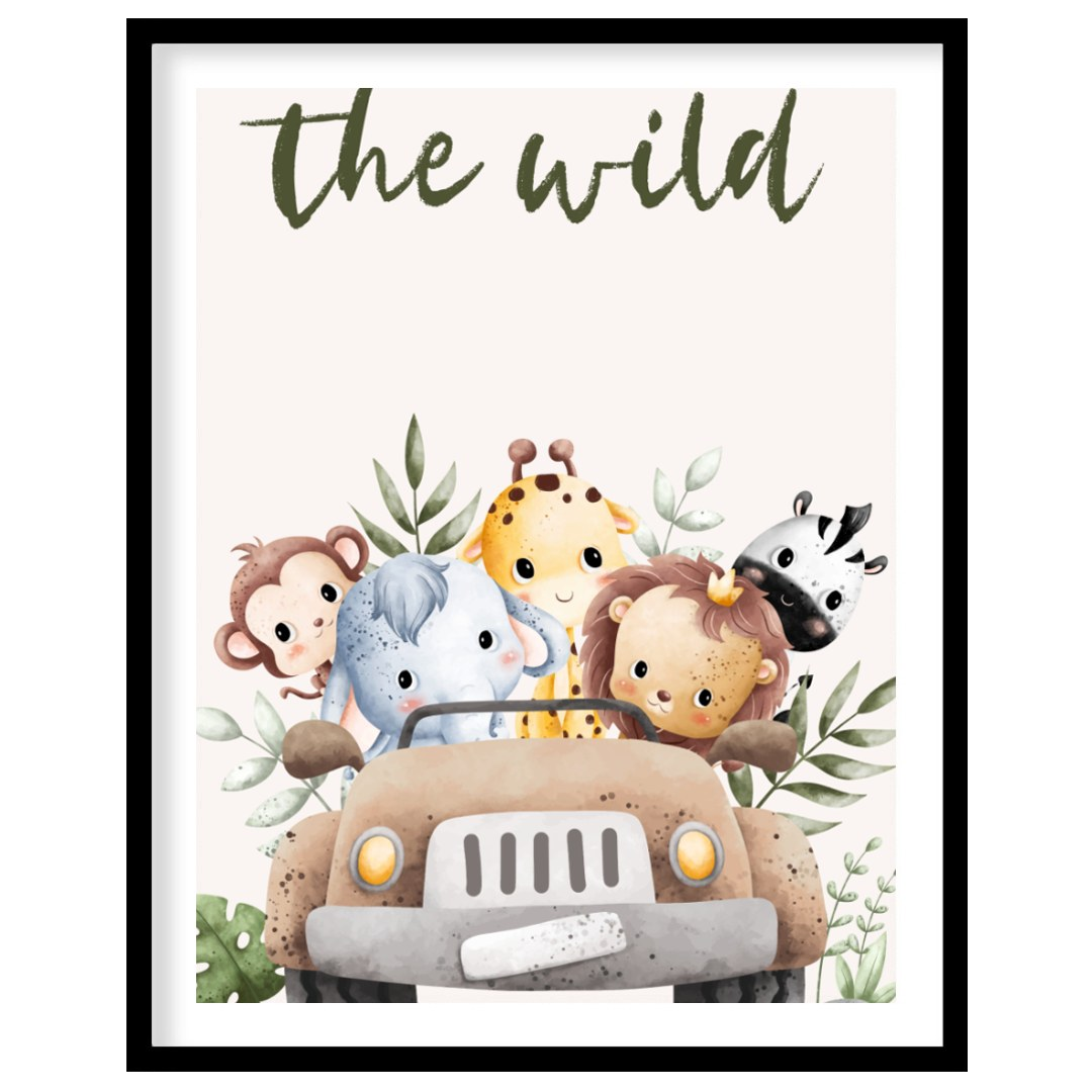 "This evocative poster declares ""Welcome into the wild"" in bold, nature-inspired typography, evok… for home