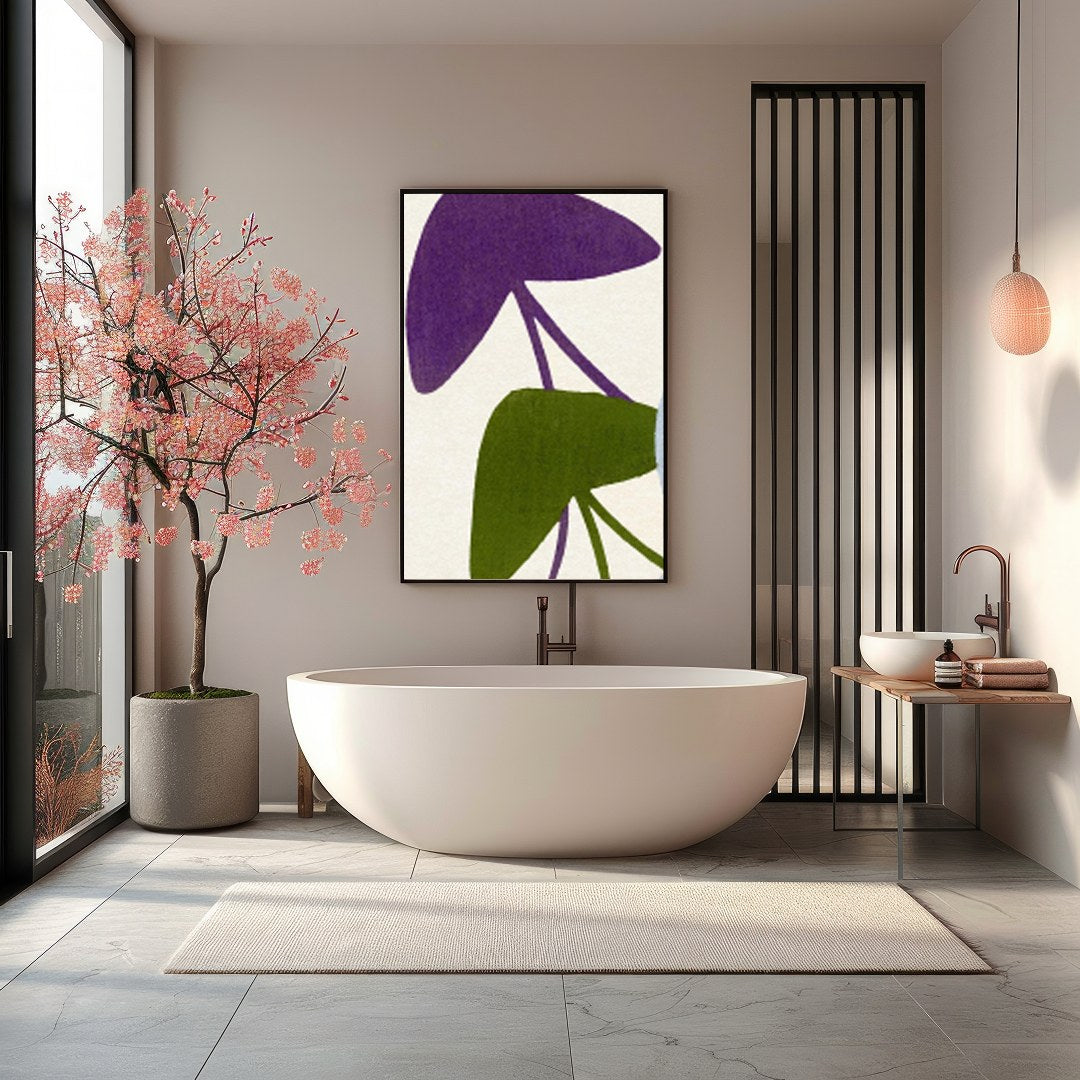This enchanting artwork captures the delicate dance of butterflies in a serene palette. Soft blues, for Bathroom