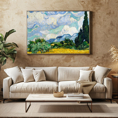 Invite a touch of classic elegance to your space with this swirling depiction of a cypress under a for Family Room