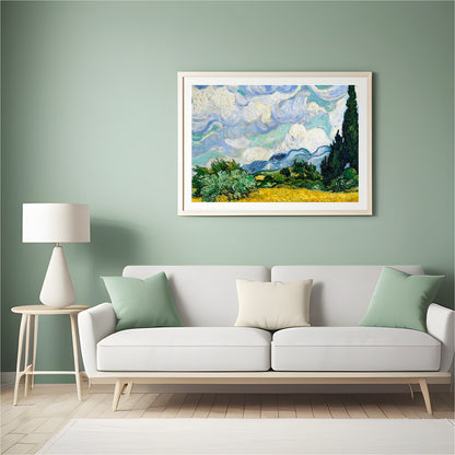 Invite a touch of classic elegance to your space with this swirling depiction of a cypress under a for Hall