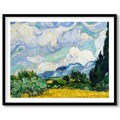 Invite a touch of classic elegance to your space with this swirling depiction of a cypress under a for hallway