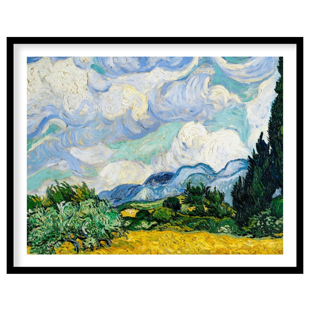 Invite a touch of classic elegance to your space with this swirling depiction of a cypress under a for hallway