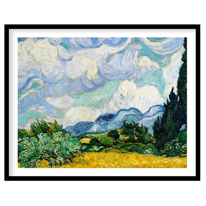 Invite a touch of classic elegance to your space with this swirling depiction of a cypress under a for hallway
