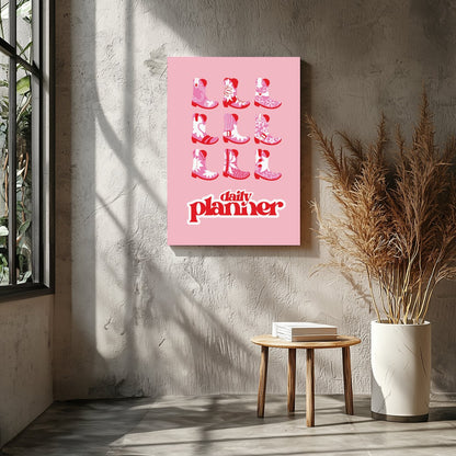 Embrace the charm of the Wild West with this playful pop art depicting a vibrant array of cowboy for Entrance