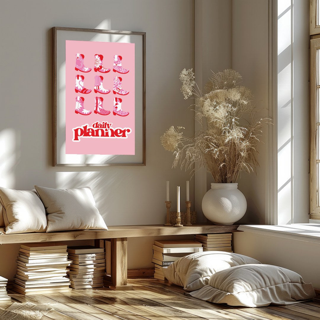 Embrace the charm of the Wild West with this playful pop art depicting a vibrant array of cowboy for haven