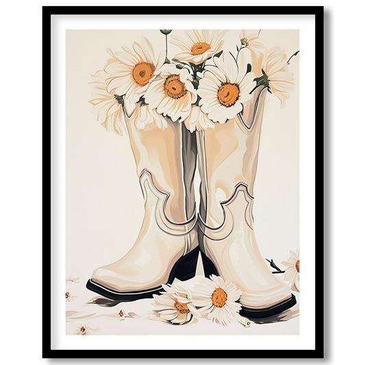 Bring a touch of rustic charm into your home with this delightful artwork featuring a pair of for home