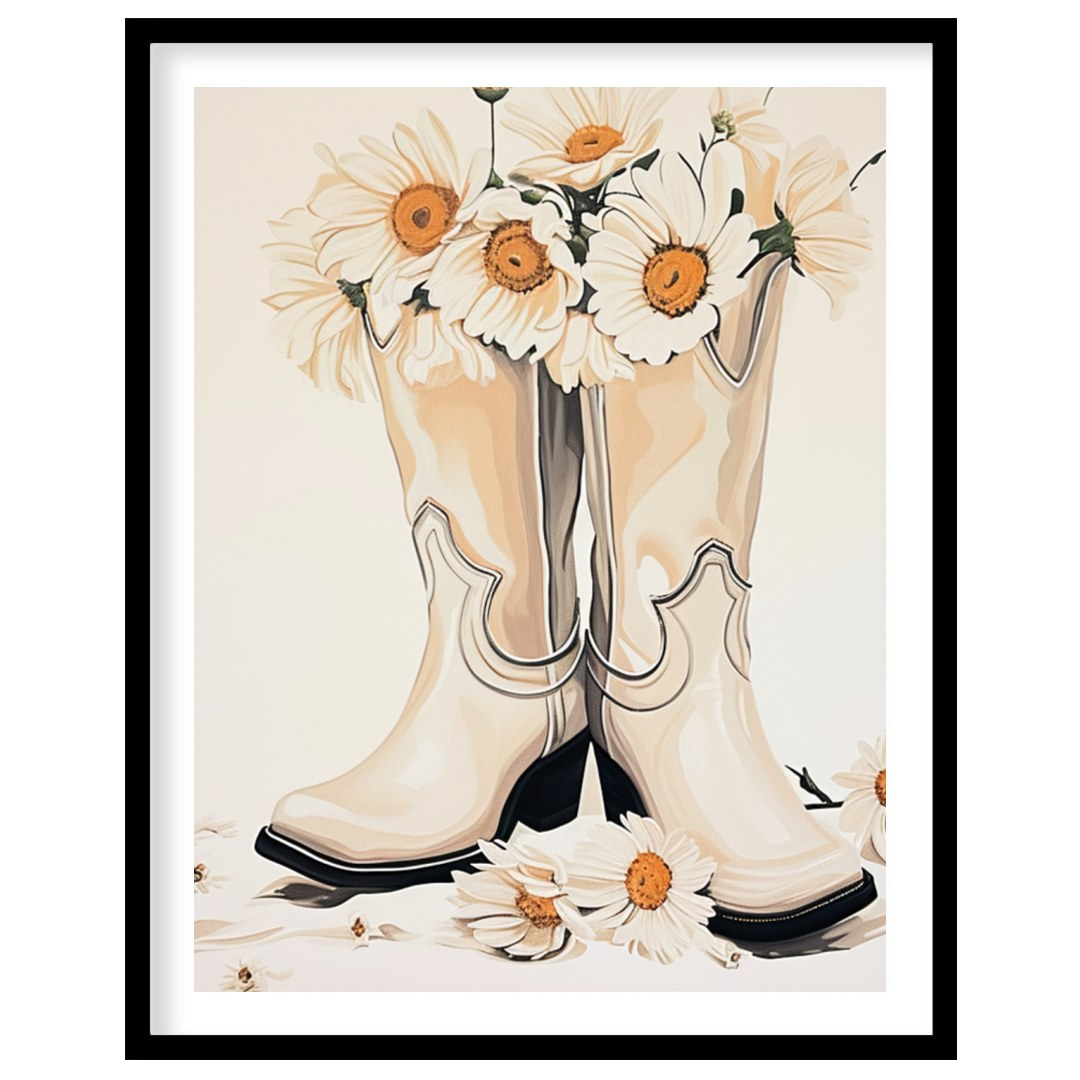 Bring a touch of rustic charm into your home with this delightful artwork featuring a pair of for home