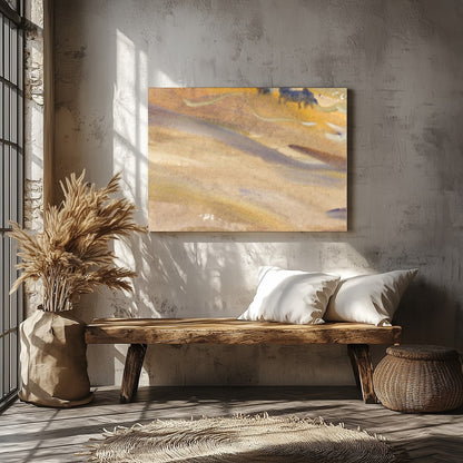 Immerse yourself in the serene beauty of this abstract landscape. With sweeping strokes of pastel for Veranda