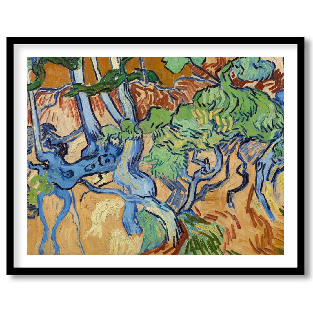 This captivating piece captures the dynamic energy of a forest with its swirling branches and for sanctuary