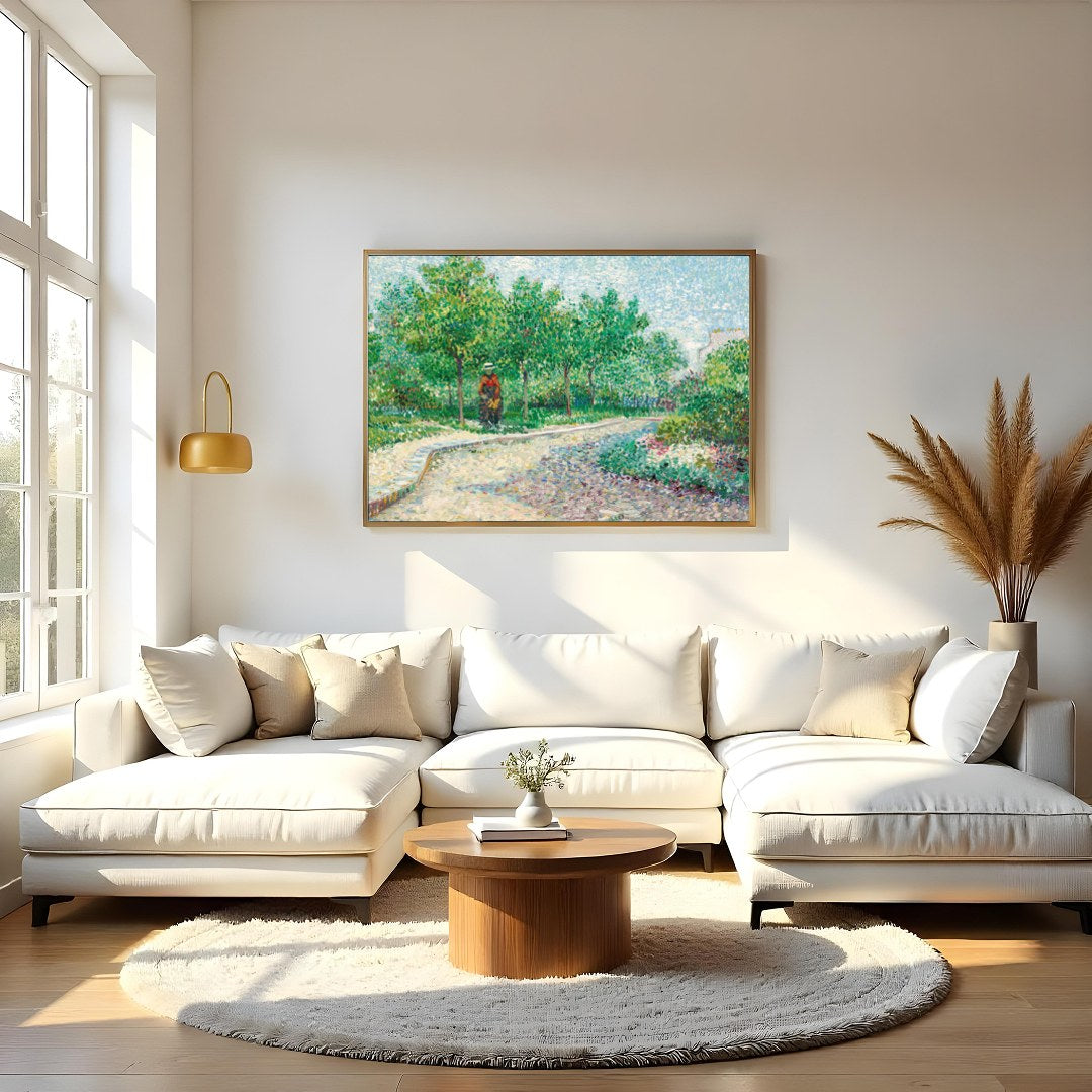 Step into a serene landscape with this captivating piece, inviting a sense of tranquility and for Living Room