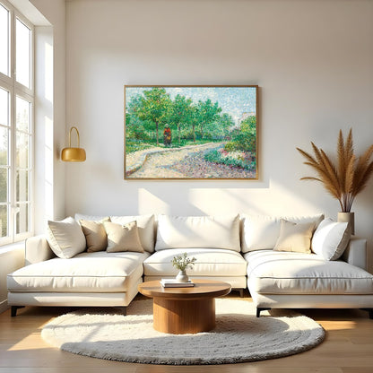 Step into a serene landscape with this captivating piece, inviting a sense of tranquility and for Living Room