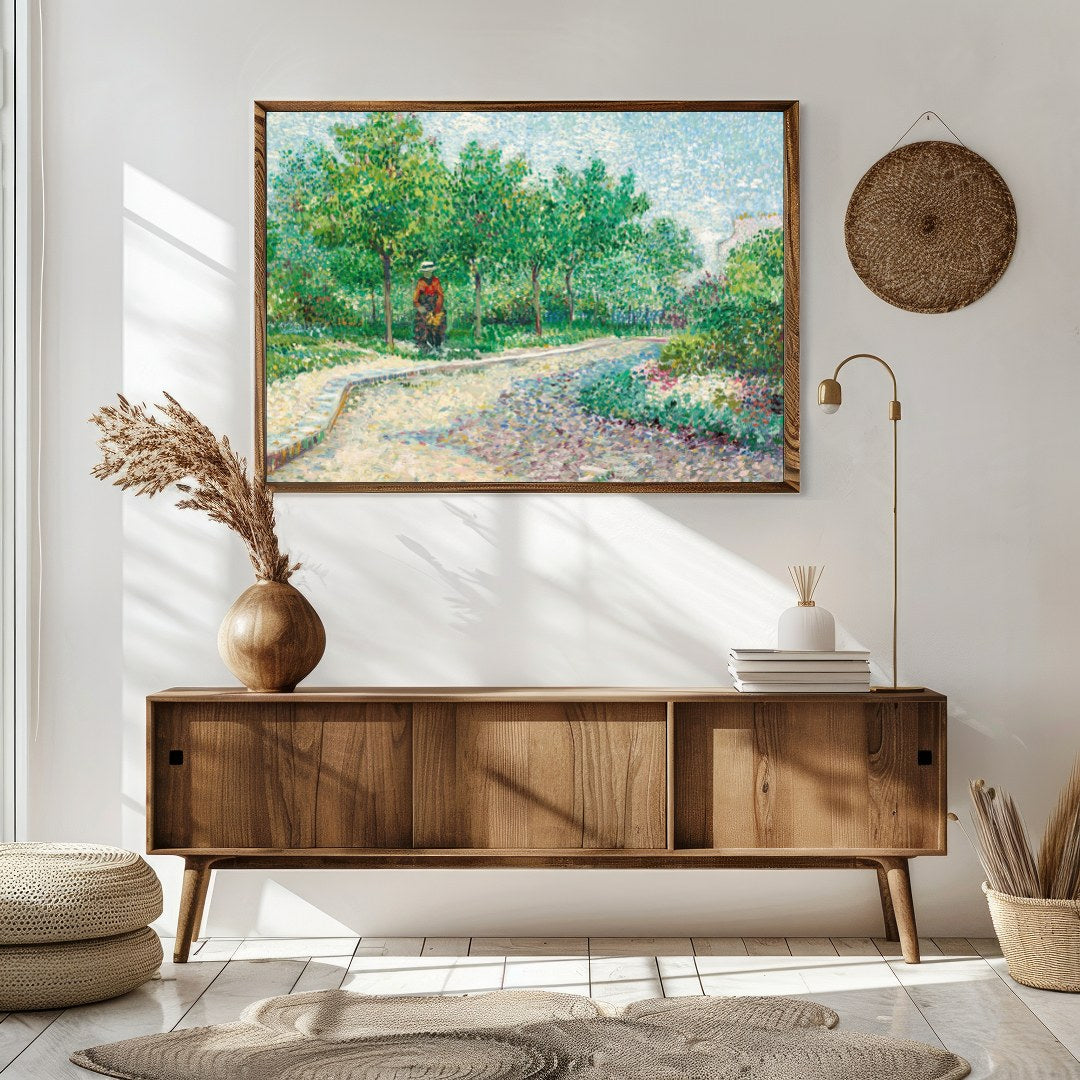 Step into a serene landscape with this captivating piece, inviting a sense of tranquility and for Sitting Area