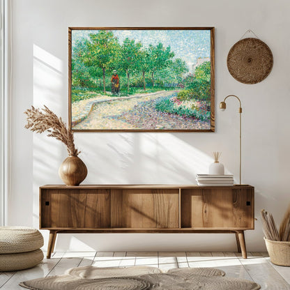 Step into a serene landscape with this captivating piece, inviting a sense of tranquility and for Sitting Area