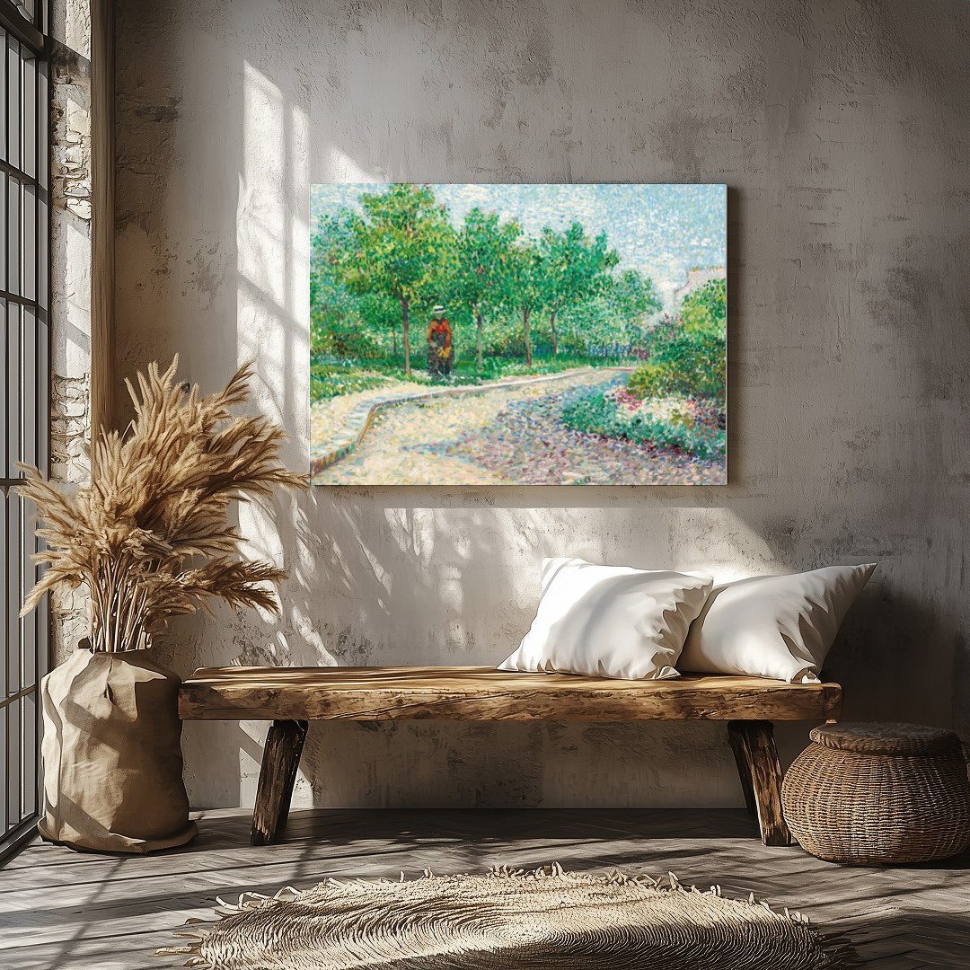 Step into a serene landscape with this captivating piece, inviting a sense of tranquility and for Veranda