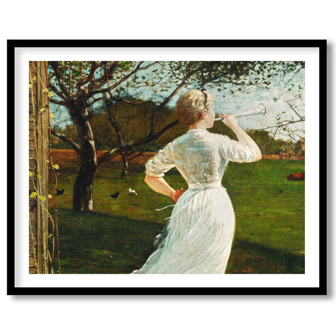 Captivate your senses with this enchanting artwork, where a daydreamer's gaze melds with a serene for loft