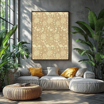 This exquisite Wild Tulip print from 1884 by William Morris showcases the timeless beauty of floral for Balcony