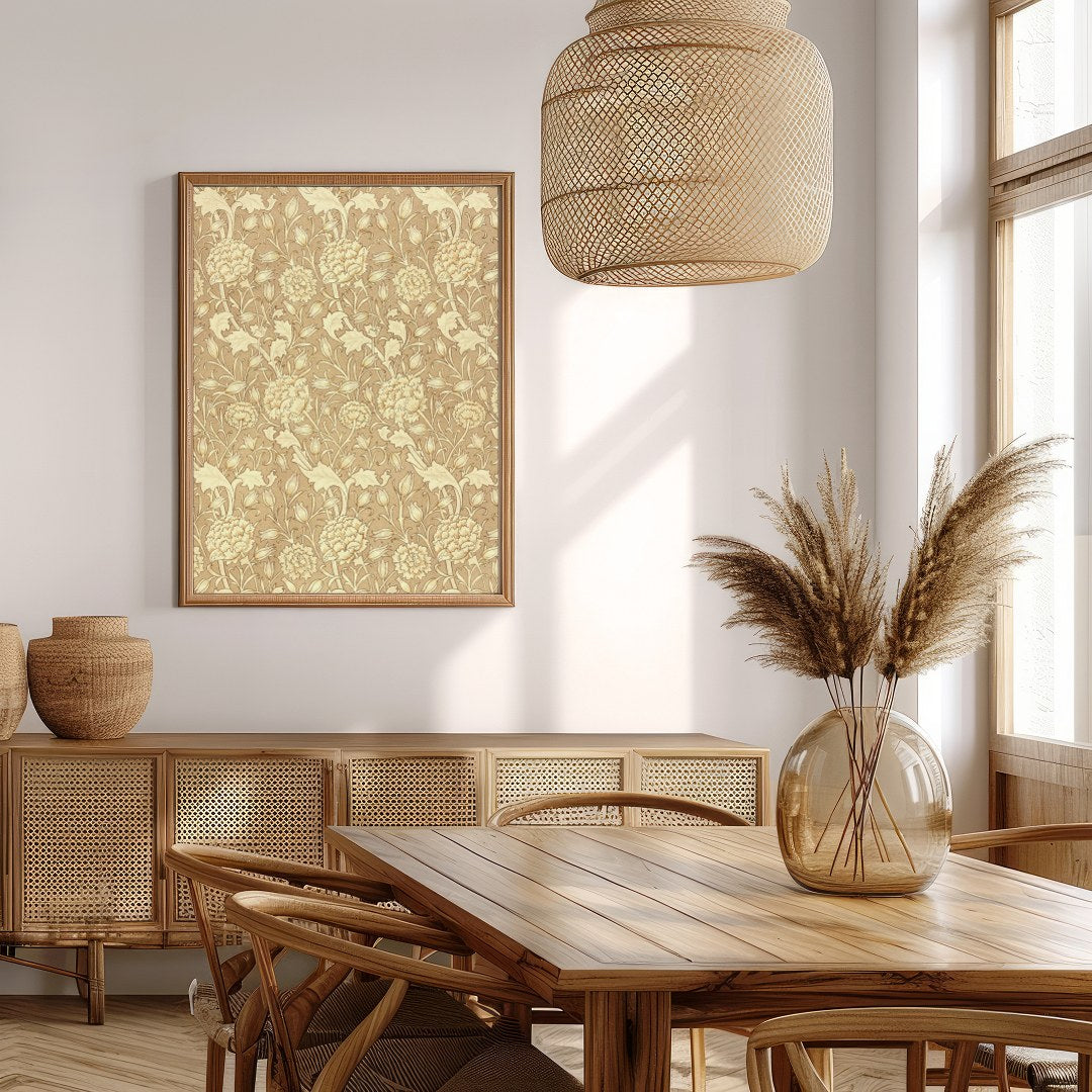This exquisite Wild Tulip print from 1884 by William Morris showcases the timeless beauty of floral for Extra Kitchen
