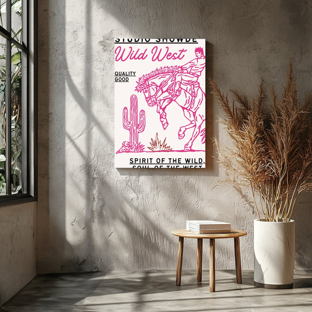 Immerse yourself in the adventurous spirit of the Wild West with this captivating artwork. for Entrance