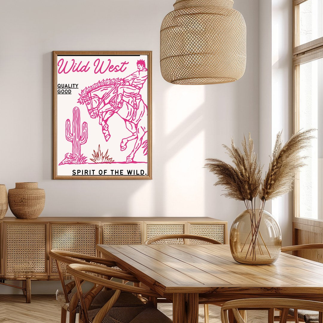 Immerse yourself in the adventurous spirit of the Wild West with this captivating artwork. for Extra Kitchen