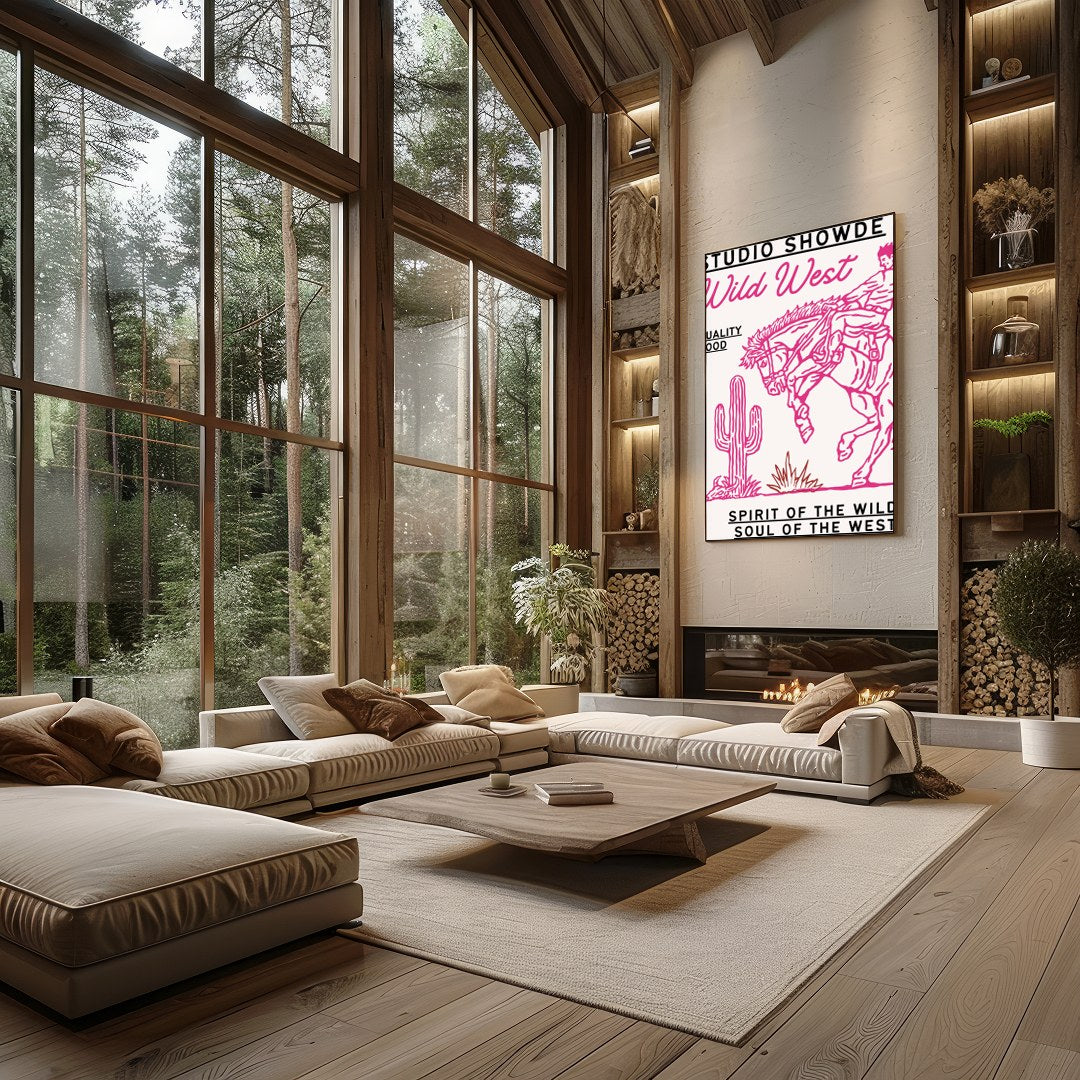 Immerse yourself in the adventurous spirit of the Wild West with this captivating artwork. for Living Room