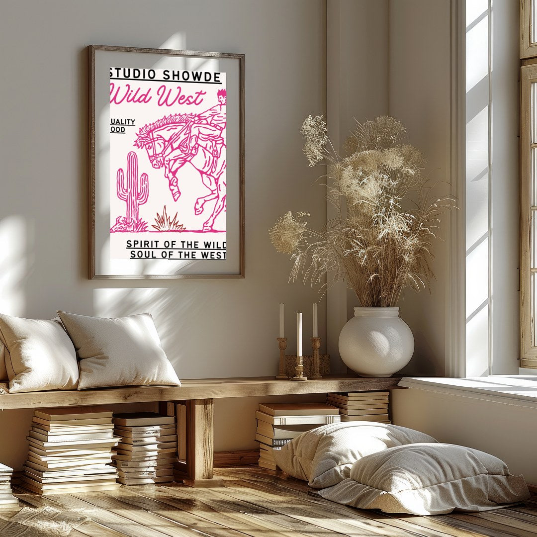 Immerse yourself in the adventurous spirit of the Wild West with this captivating artwork. for living-space