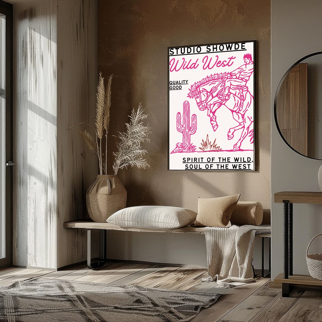 Immerse yourself in the adventurous spirit of the Wild West with this captivating artwork. for office