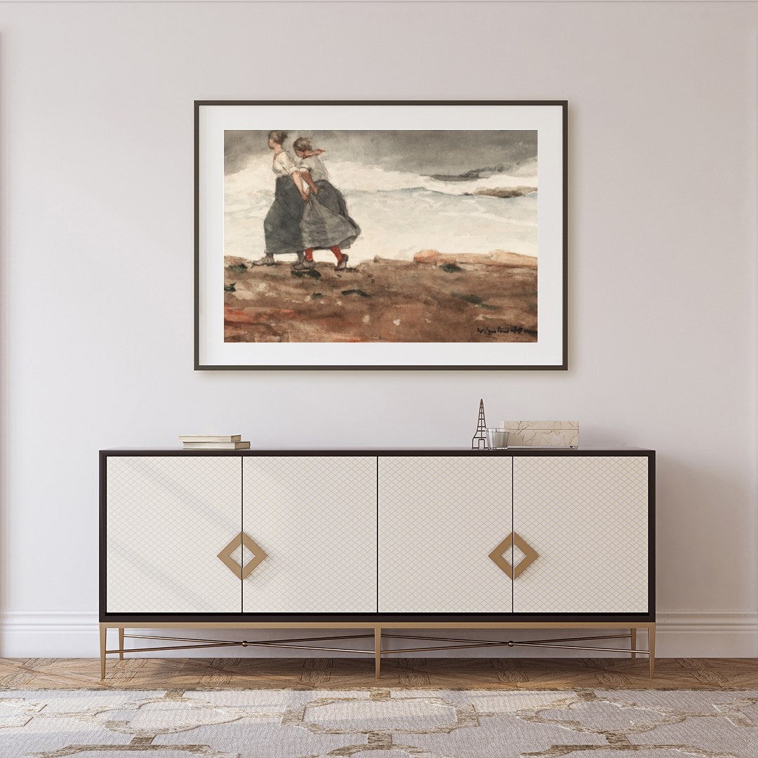 Experience the raw beauty and untamed power of nature with this evocative piece. Featuring two for Foyer