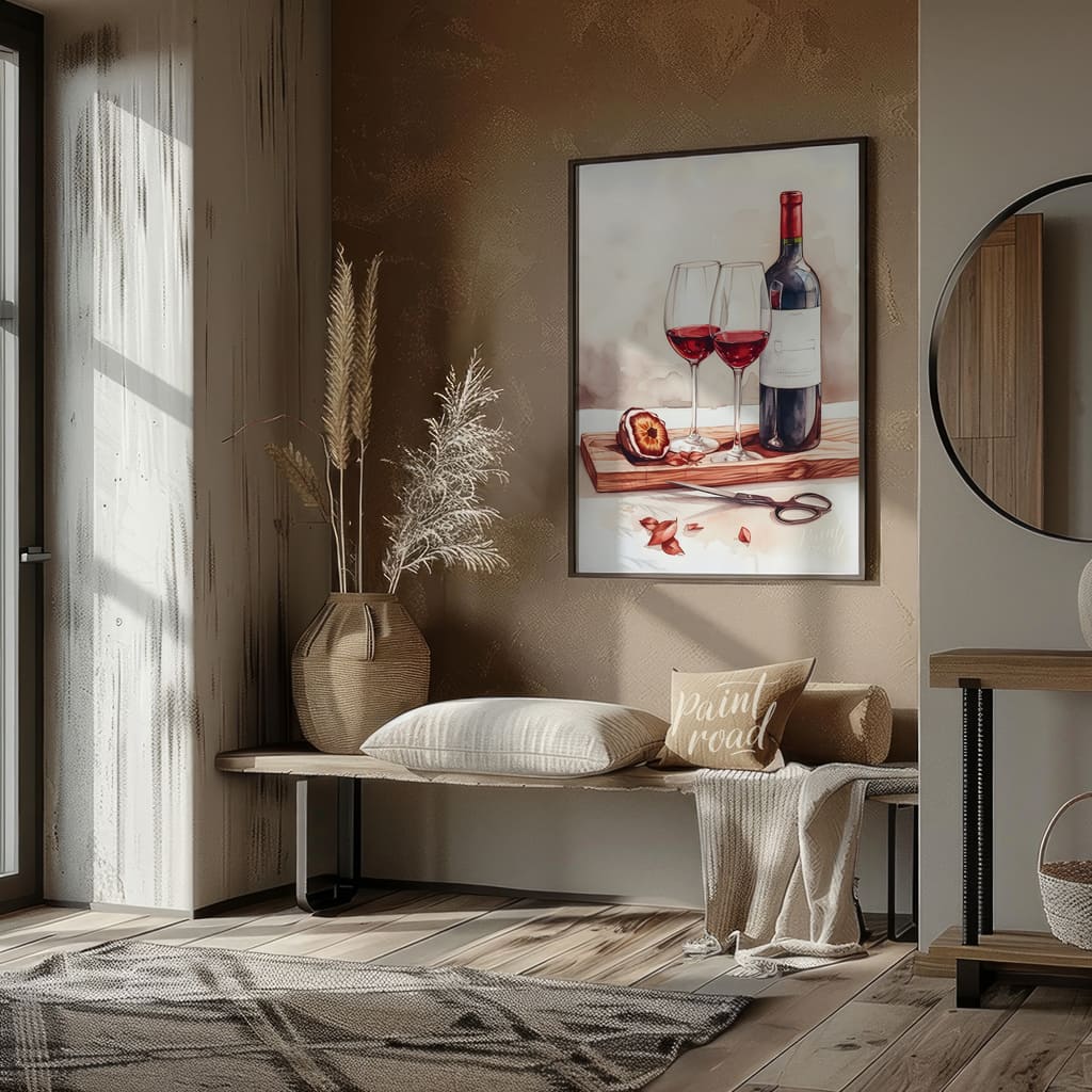 Wine and Thyme Painting available online at Paint Road for only Wine and Thyme showing bathroom beauty and beauty of the scene