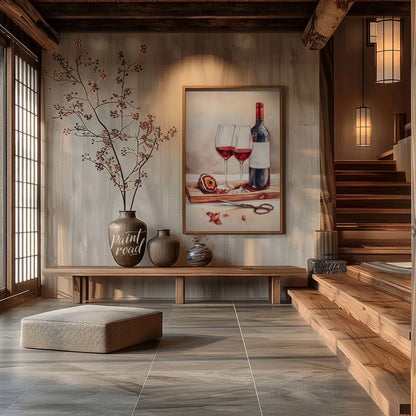 Wine and Thyme Painting available online at Paint Road for only Wine and Thyme showing bathroom beauty and beauty of the scene