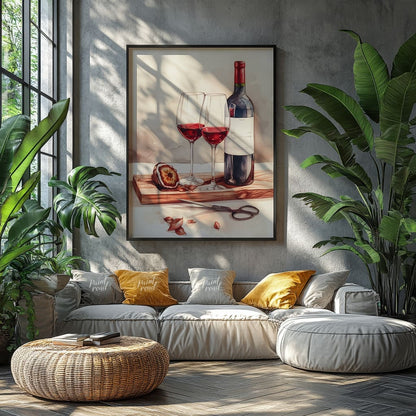 Wine and Thyme Painting available online at Paint Road for only Wine and Thyme showing bathroom beauty and beauty of the scene