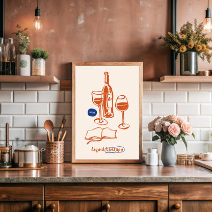This elegant and inviting poster beautifully captures the essence of relaxation and indulgence thro… for kitchen