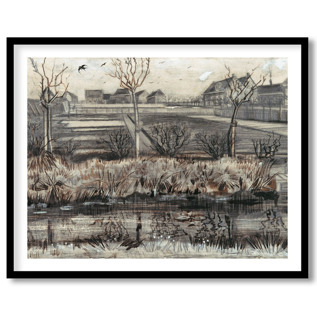 Experience the serene beauty of a quiet winter scene with this exquisite artwork. The muted palette for living-space