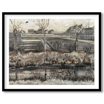 Experience the serene beauty of a quiet winter scene with this exquisite artwork. The muted palette for living-space