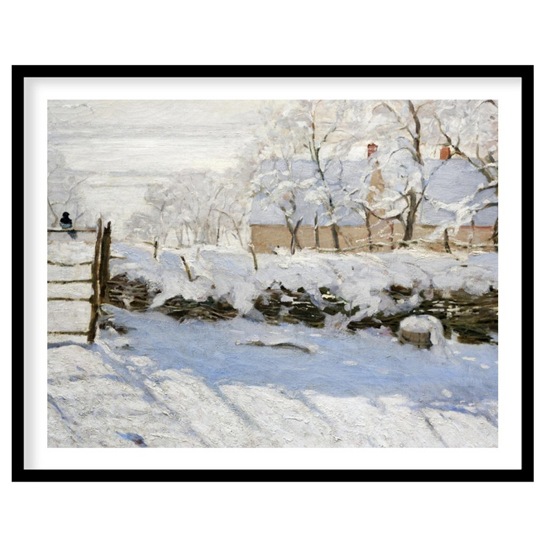 Winter Serenity Countryside Painting