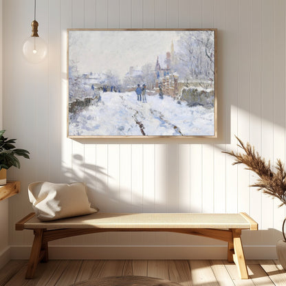 Immerse yourself in the serene beauty of a winter wonderland with this evocative piece. The artwork for Hallway
