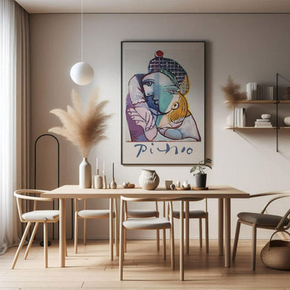 Woman in a Beret and Checked Dress Painting available online at Paintroad showing 1937 art collector and art decor