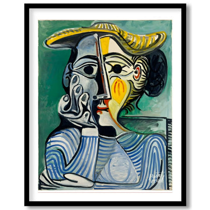 Pablo Picasso’s “Woman with Yellow Hat” is a compelling portrait, believed to depict his muse and l… for house