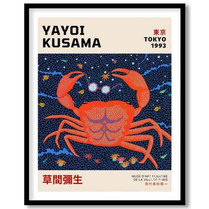 This striking art print is an exhibition poster for Yayoi Kusama’s “Tokyo 1993” show, featuring her… for space