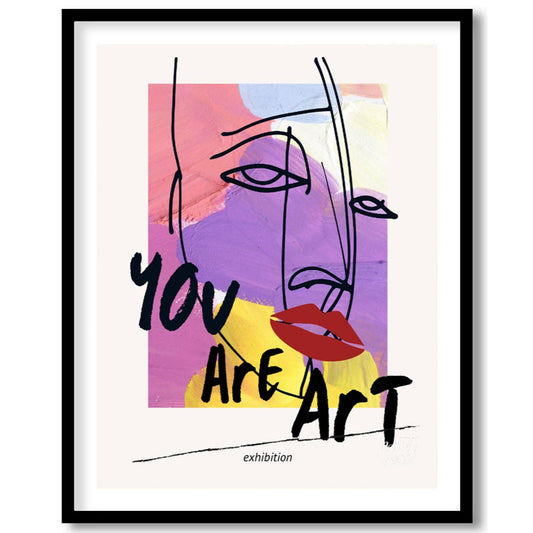 This striking and empowering art print combines abstract expression with a powerful affirmation, de… for area