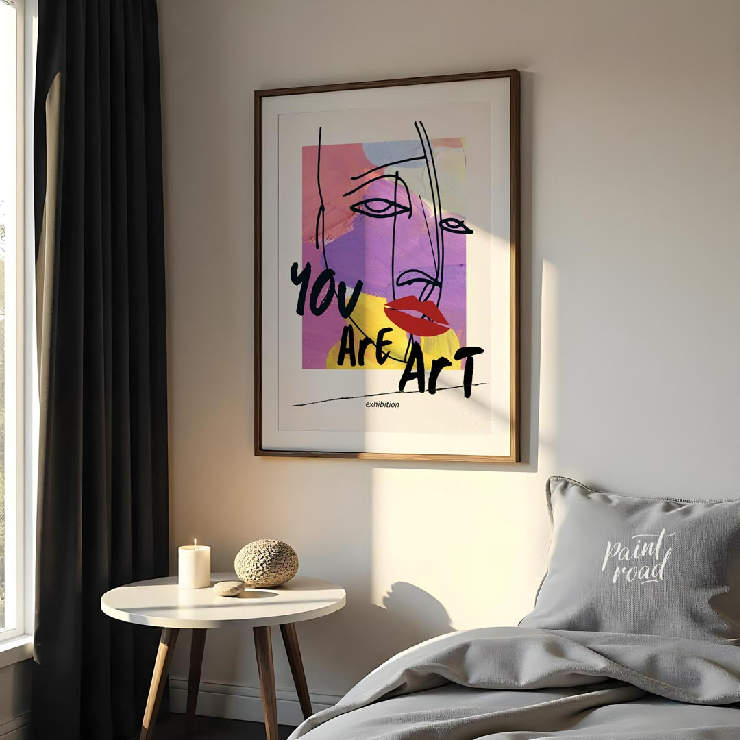 This striking and empowering art print combines abstract expression with a powerful affirmation, de… for bedroom