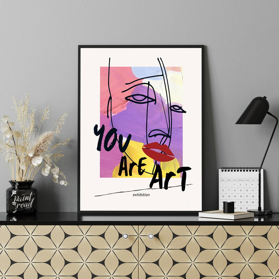 This striking and empowering art print combines abstract expression with a powerful affirmation, de… for office