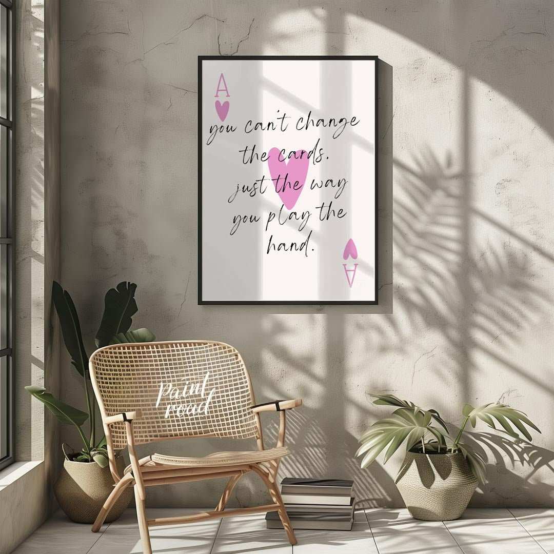 This elegantly designed artwork features a motivational quote about life’s challenges, presented wi… for living room