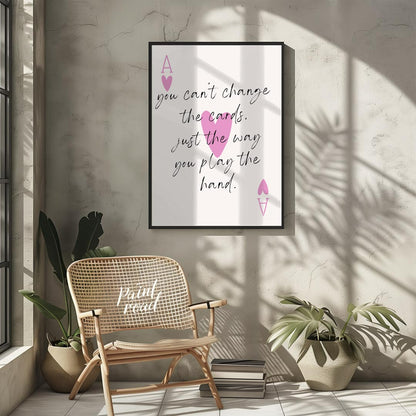 This elegantly designed artwork features a motivational quote about life’s challenges, presented wi… for living room