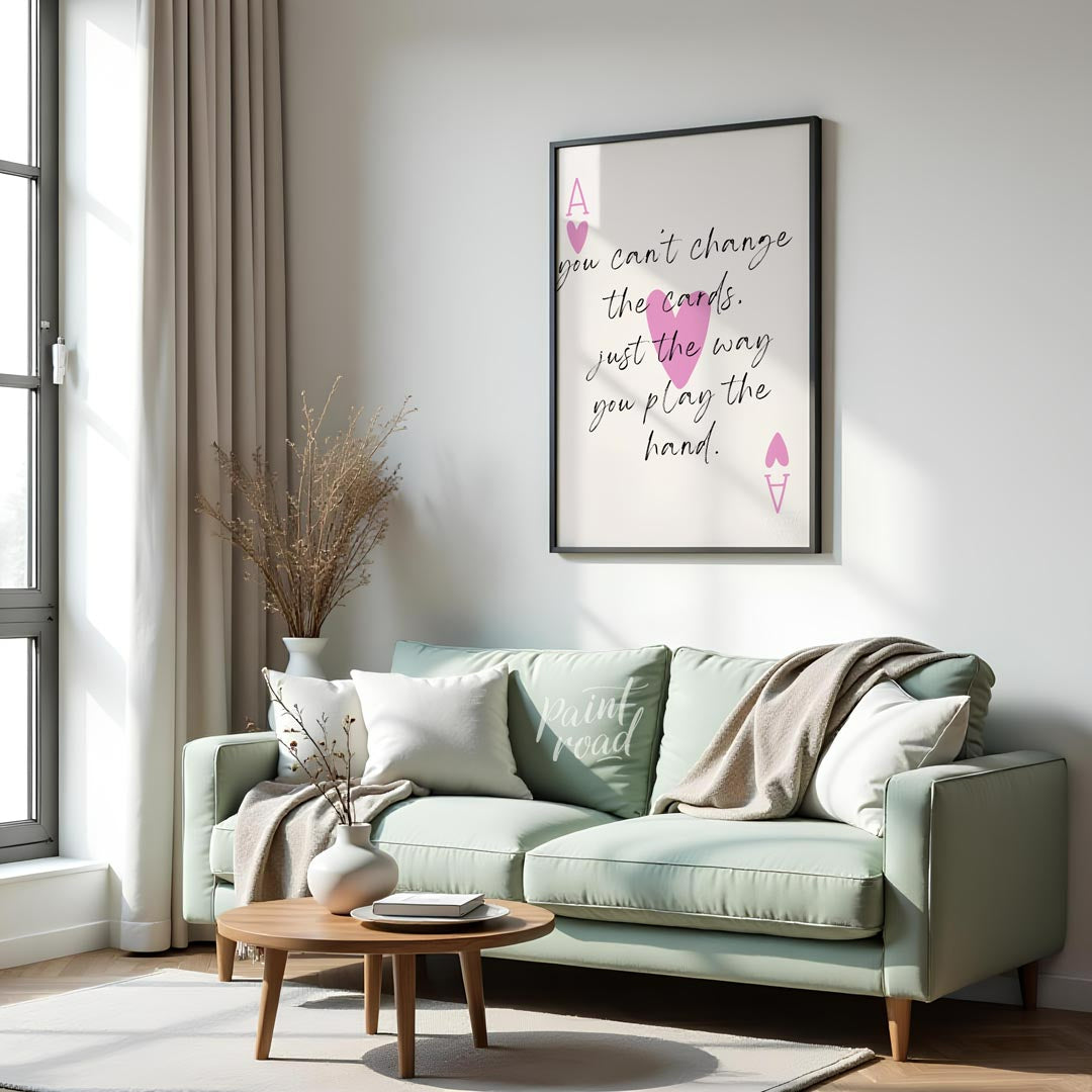 This elegantly designed artwork features a motivational quote about life’s challenges, presented wi… for living room