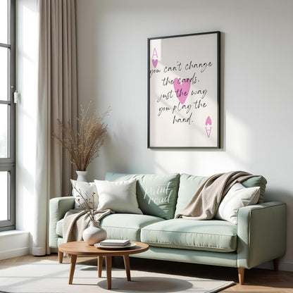 This elegantly designed artwork features a motivational quote about life’s challenges, presented wi… for living room
