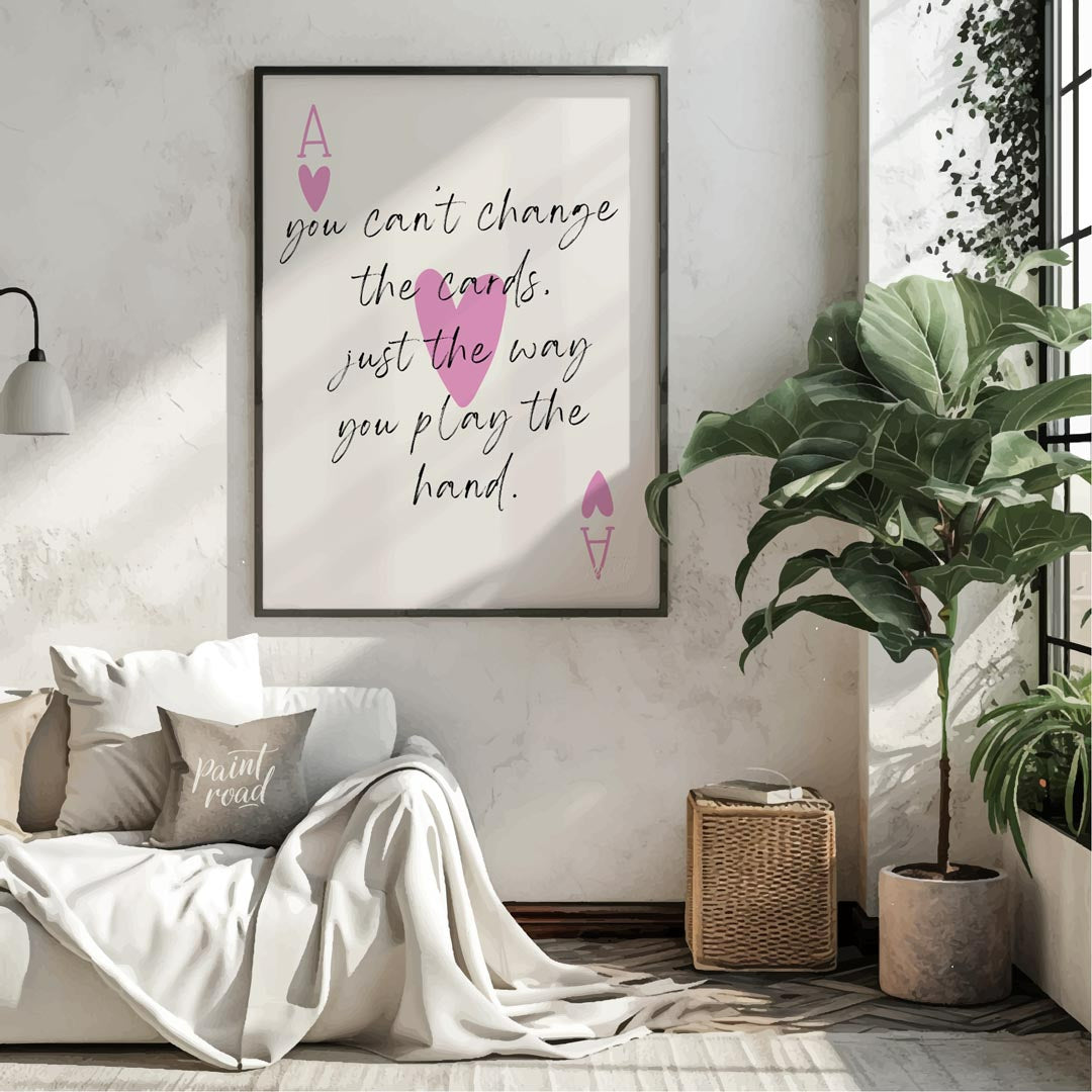 This elegantly designed artwork features a motivational quote about life’s challenges, presented wi… for living room