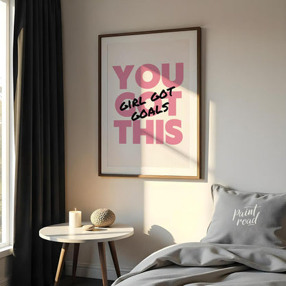 This exceptionally empowering typographic art print delivers a powerful and uplifting message throu… for bedroom