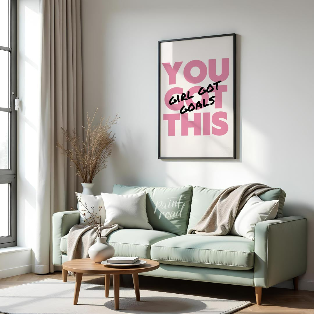 This exceptionally empowering typographic art print delivers a powerful and uplifting message throu… for living room