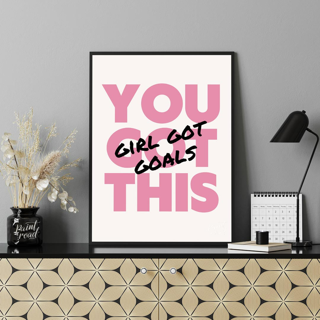 This exceptionally empowering typographic art print delivers a powerful and uplifting message throu… for office