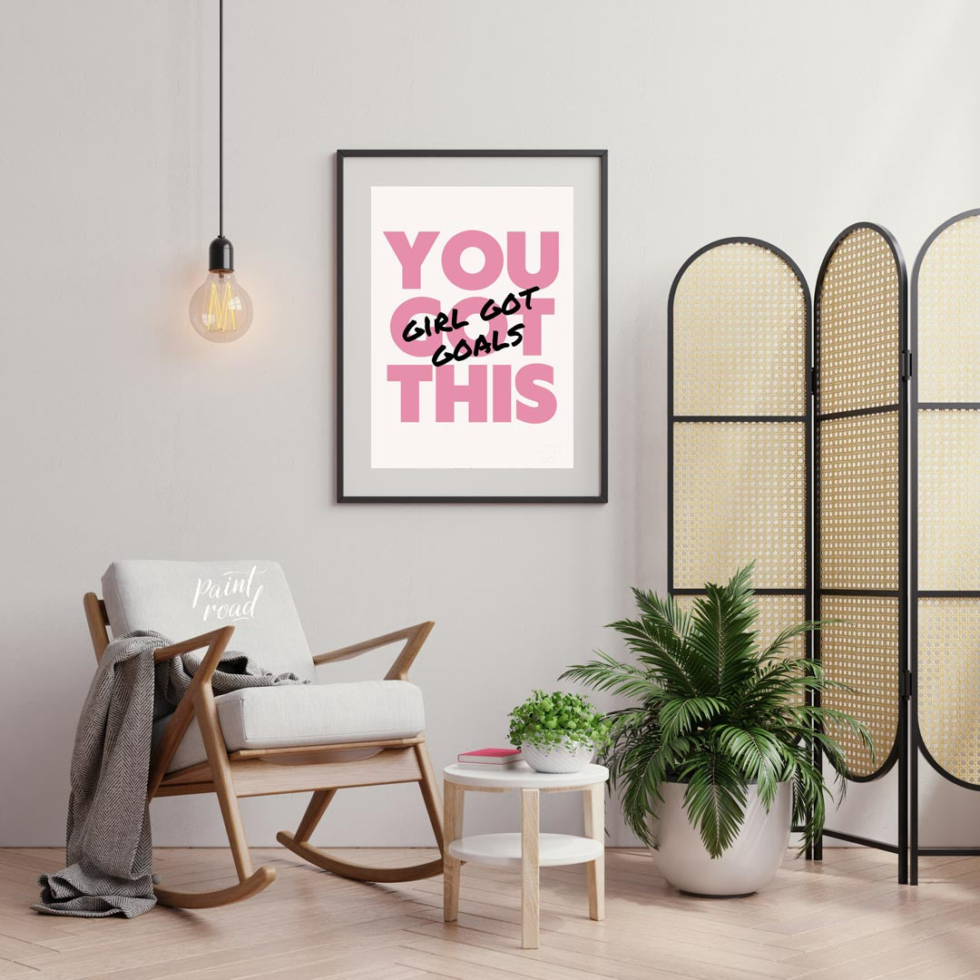 This exceptionally empowering typographic art print delivers a powerful and uplifting message throu… for office
